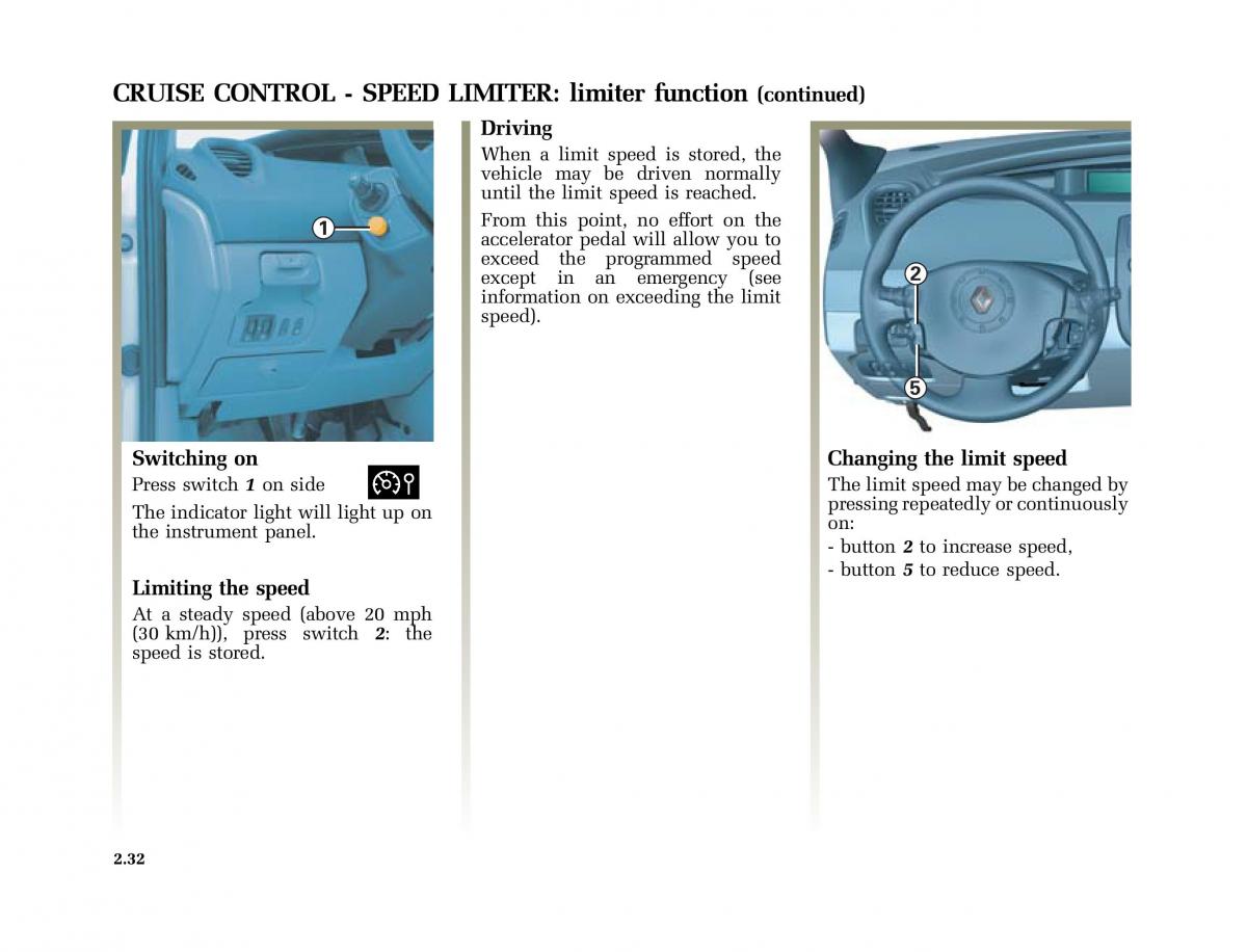 Renault Scenic II 2 owners manual / page 123