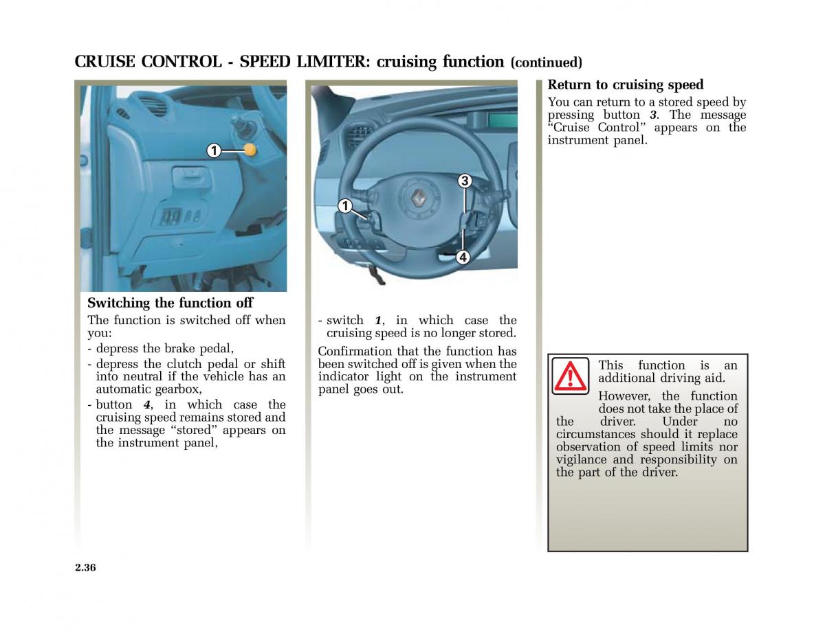 Renault Scenic II 2 owners manual / page 127