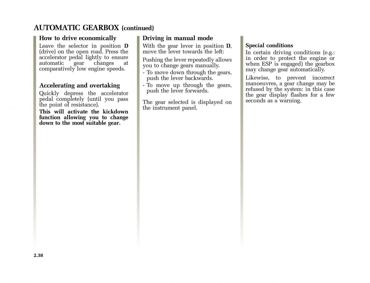 Renault Scenic II 2 owners manual / page 129