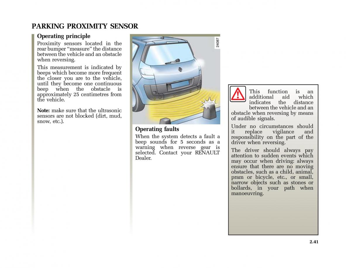 Renault Scenic II 2 owners manual / page 132