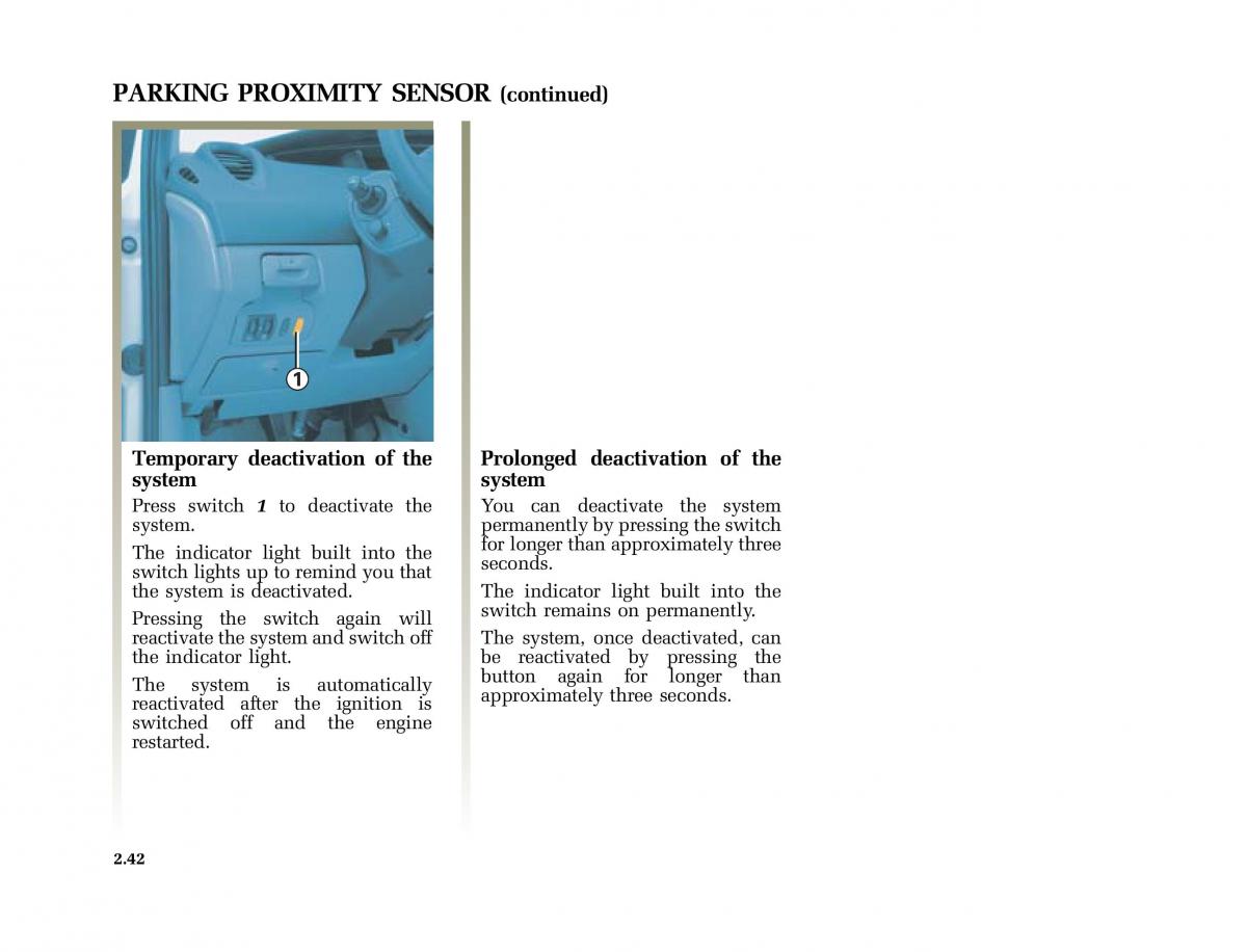 Renault Scenic II 2 owners manual / page 133