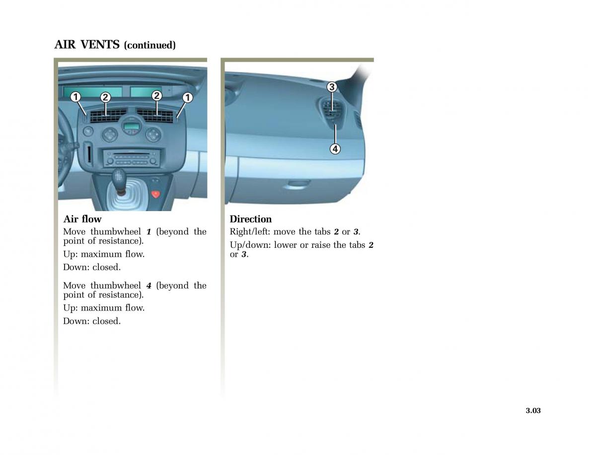 Renault Scenic II 2 owners manual / page 136