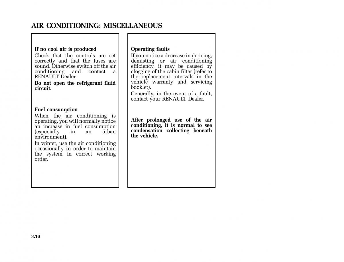 Renault Scenic II 2 owners manual / page 149