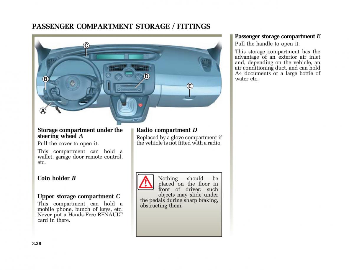 Renault Scenic II 2 owners manual / page 161