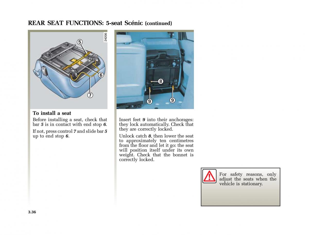 Renault Scenic II 2 owners manual / page 169