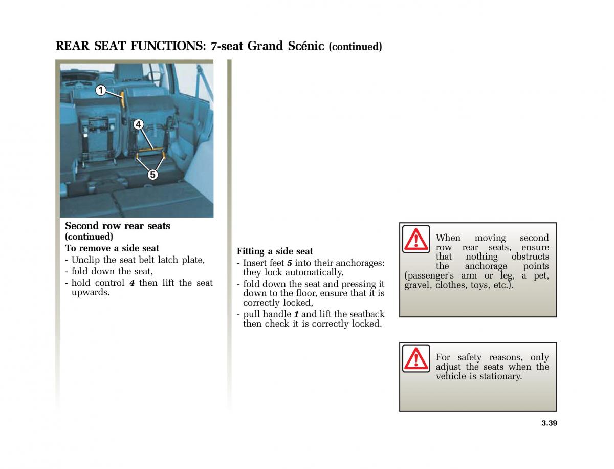 Renault Scenic II 2 owners manual / page 172