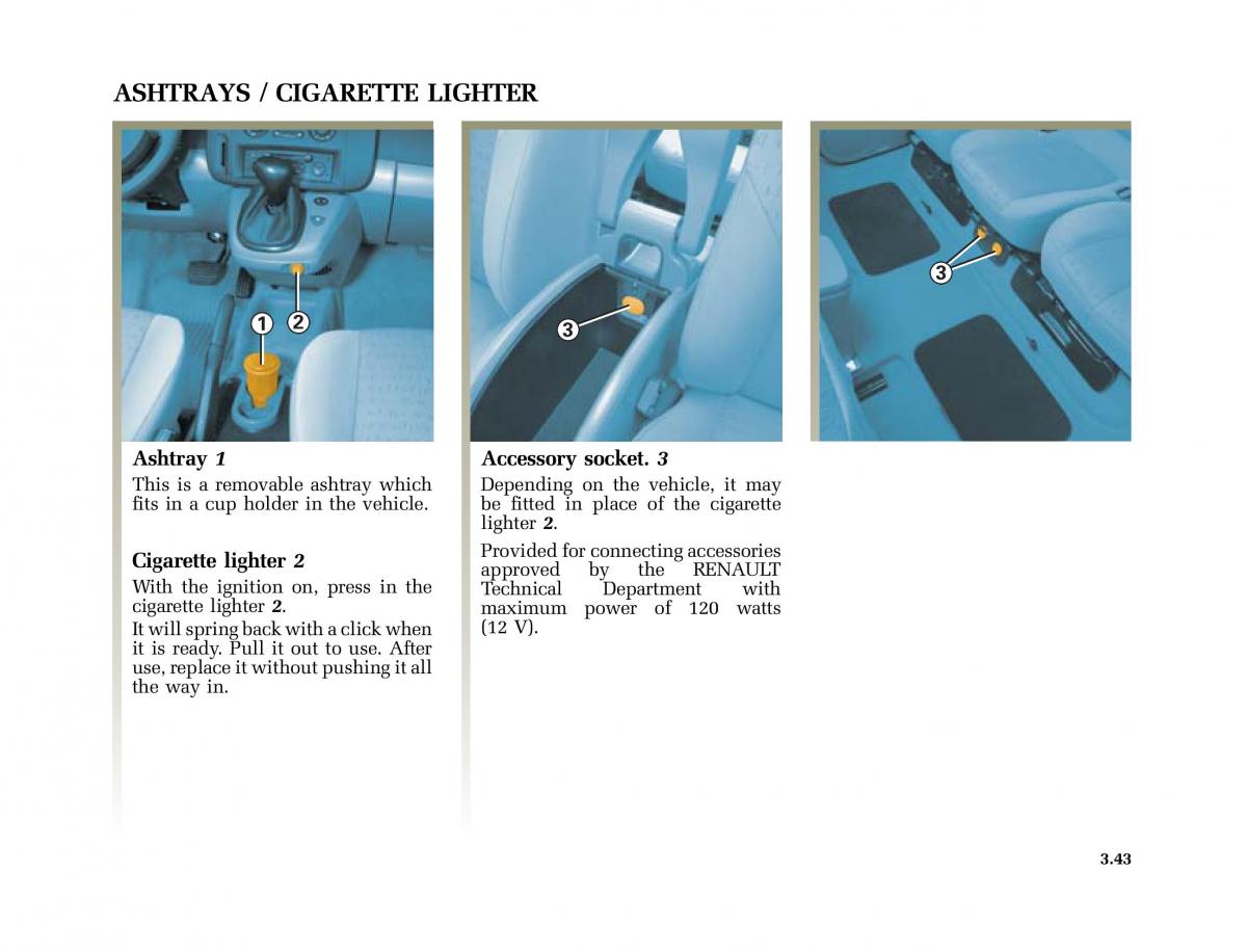 Renault Scenic II 2 owners manual / page 176