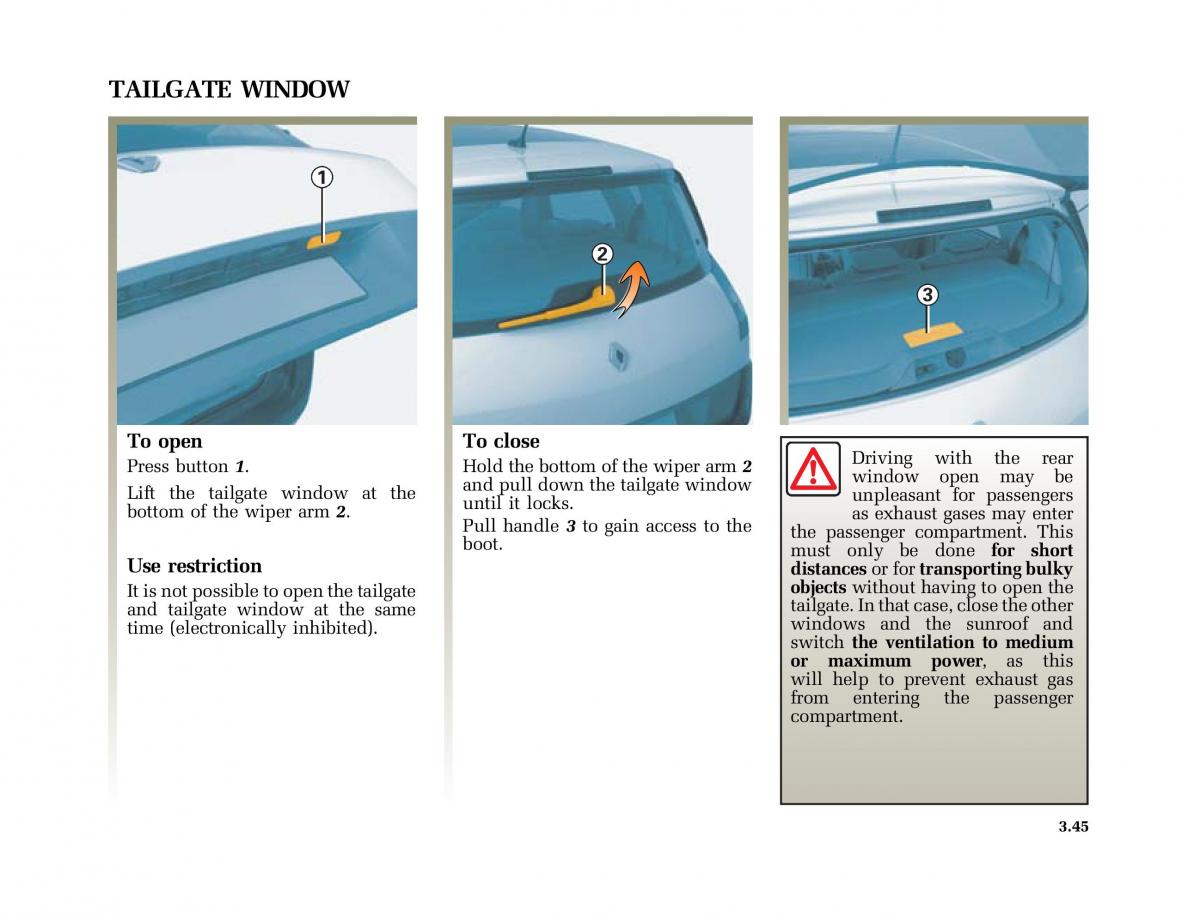 Renault Scenic II 2 owners manual / page 178