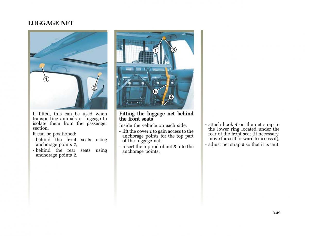 Renault Scenic II 2 owners manual / page 182