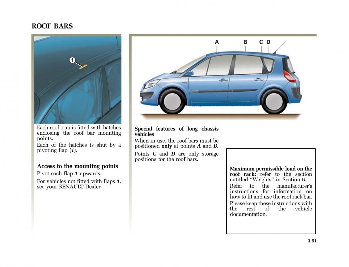 Renault Scenic II 2 owners manual / page 184