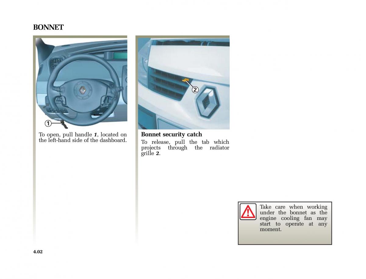 Renault Scenic II 2 owners manual / page 187