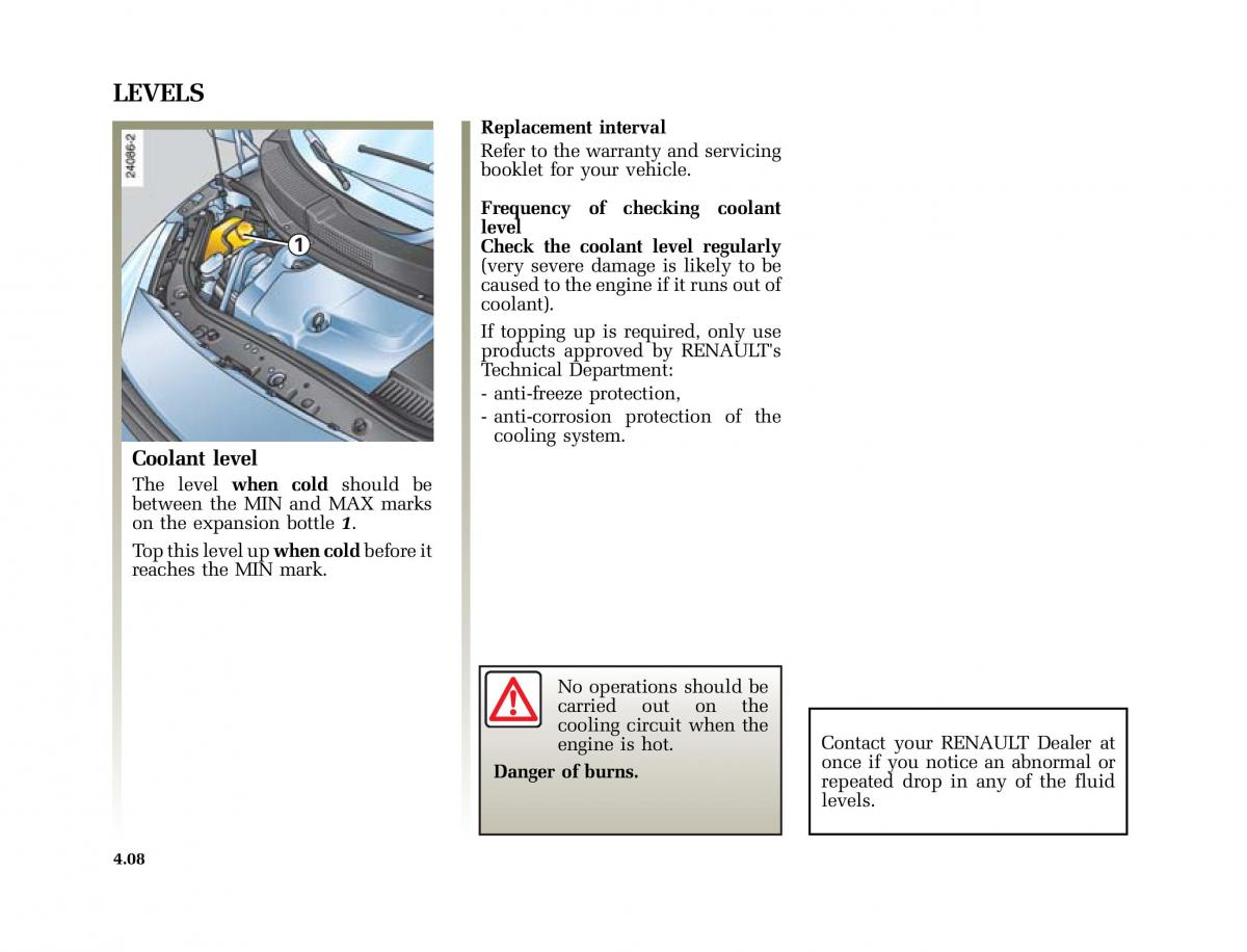 Renault Scenic II 2 owners manual / page 193