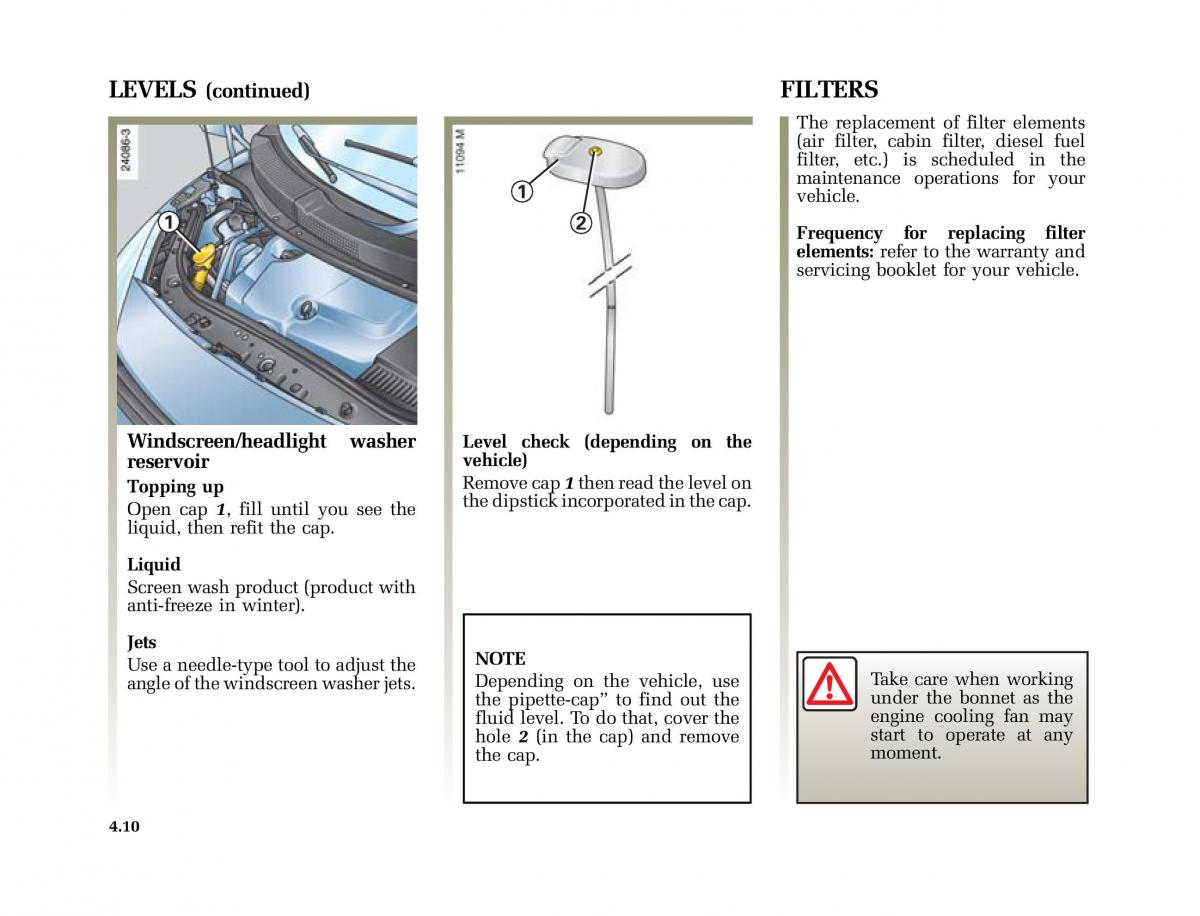 Renault Scenic II 2 owners manual / page 195