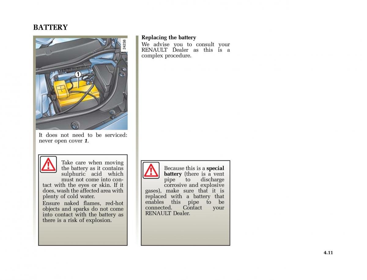 Renault Scenic II 2 owners manual / page 196