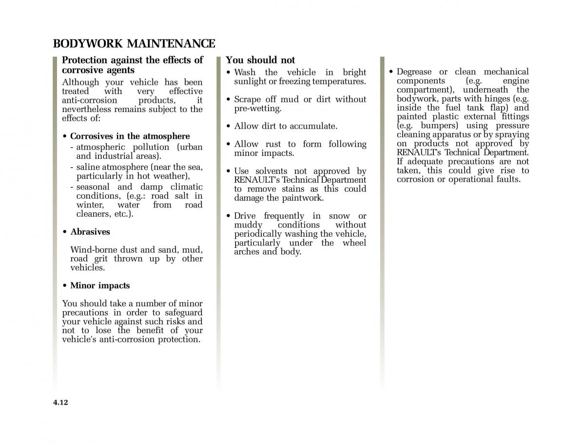 Renault Scenic II 2 owners manual / page 197