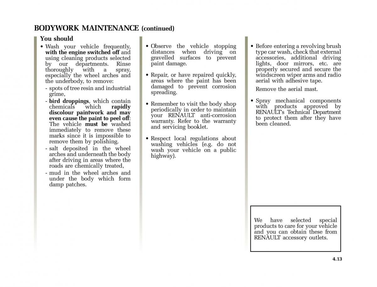 Renault Scenic II 2 owners manual / page 198