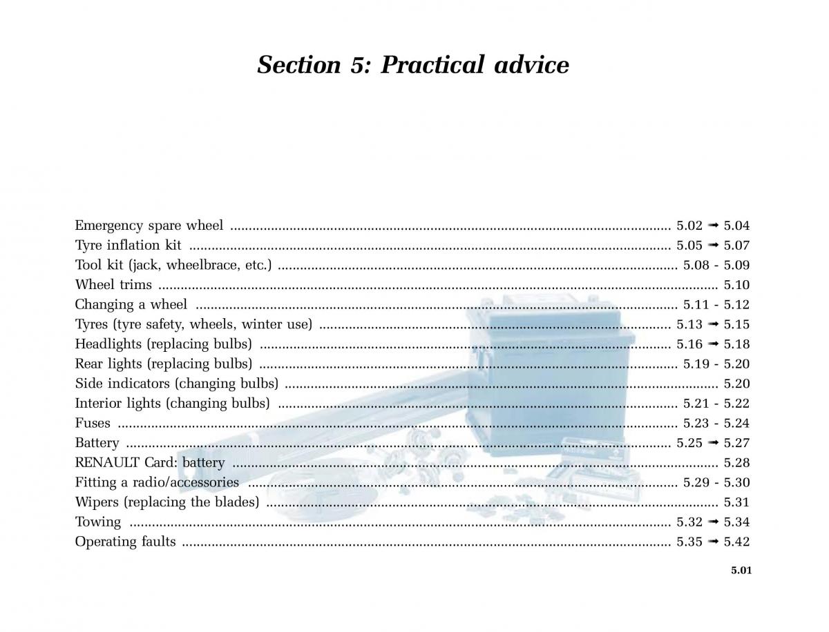 Renault Scenic II 2 owners manual / page 200