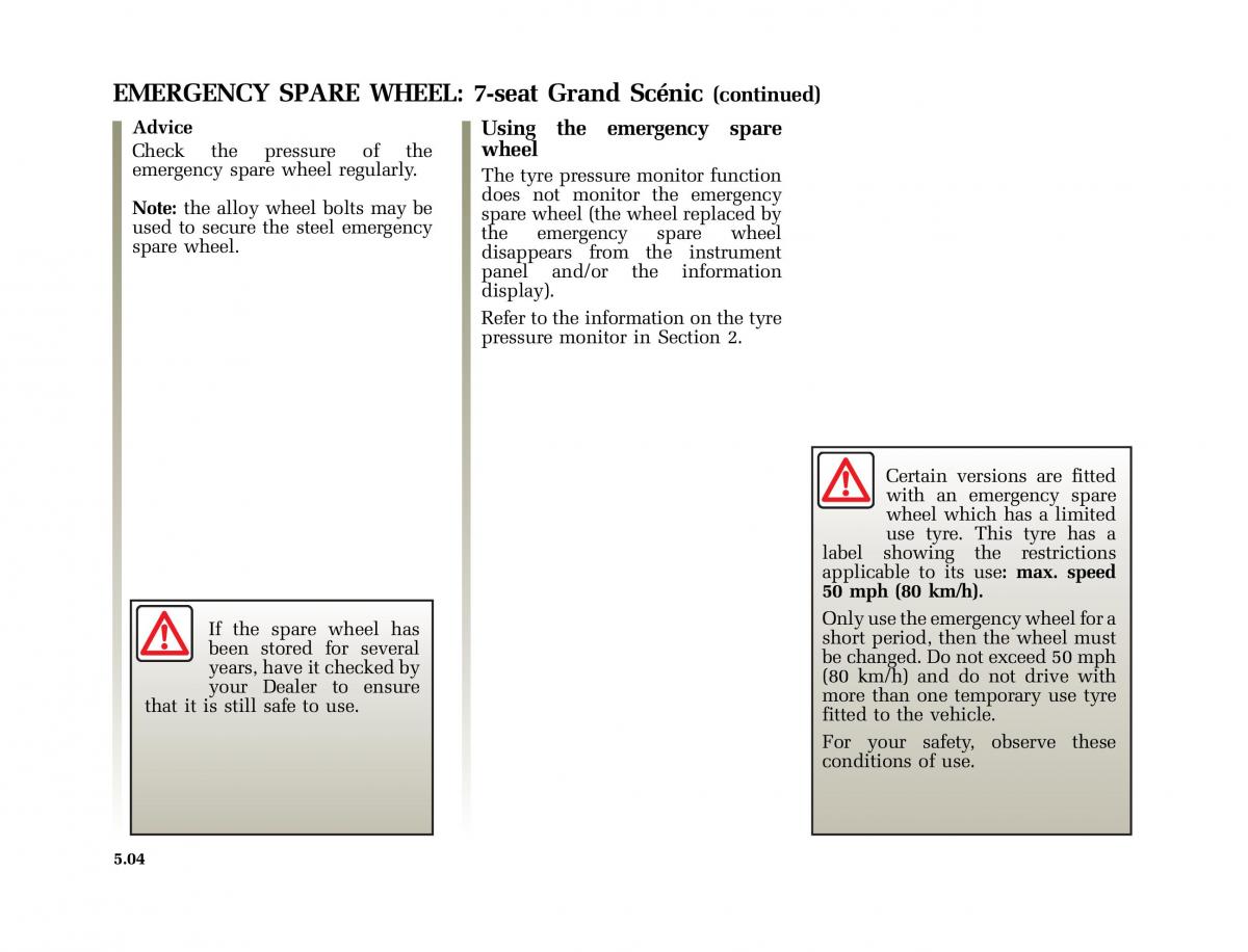 Renault Scenic II 2 owners manual / page 203