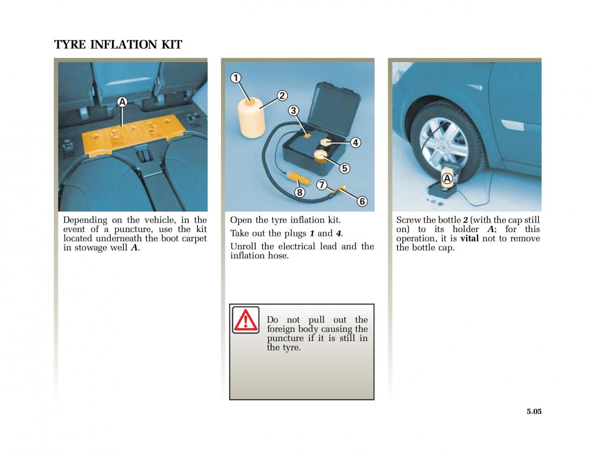 Renault Scenic II 2 owners manual / page 204