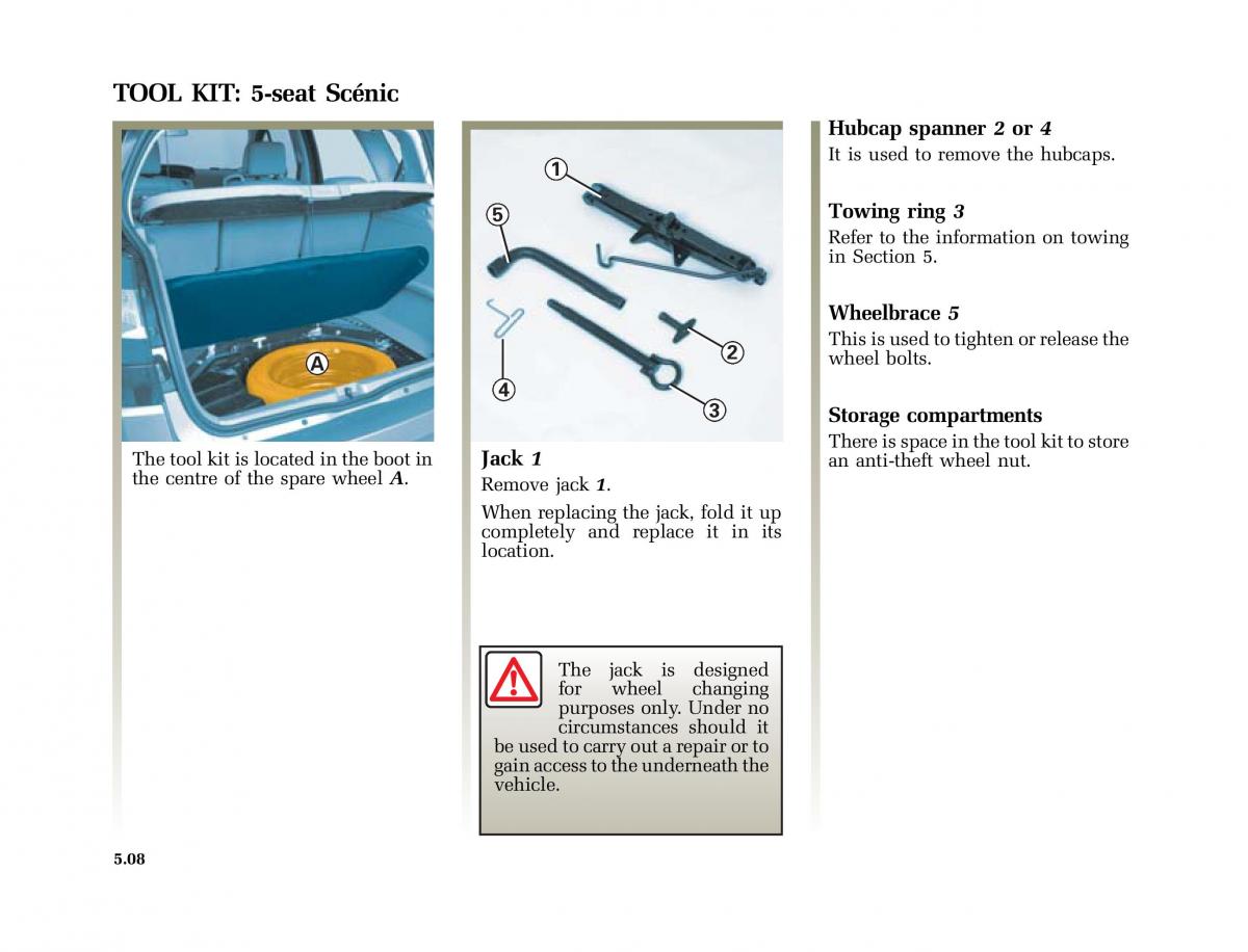 Renault Scenic II 2 owners manual / page 207