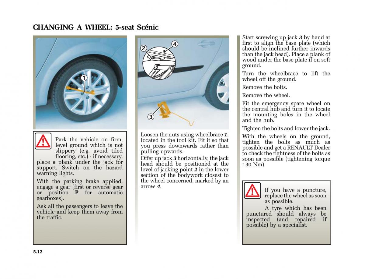 Renault Scenic II 2 owners manual / page 211