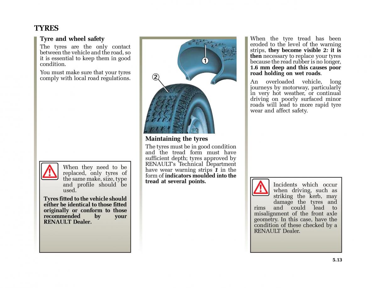 Renault Scenic II 2 owners manual / page 212