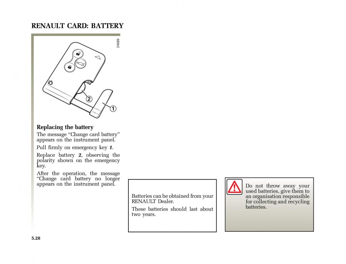 Renault Scenic II 2 owners manual / page 227