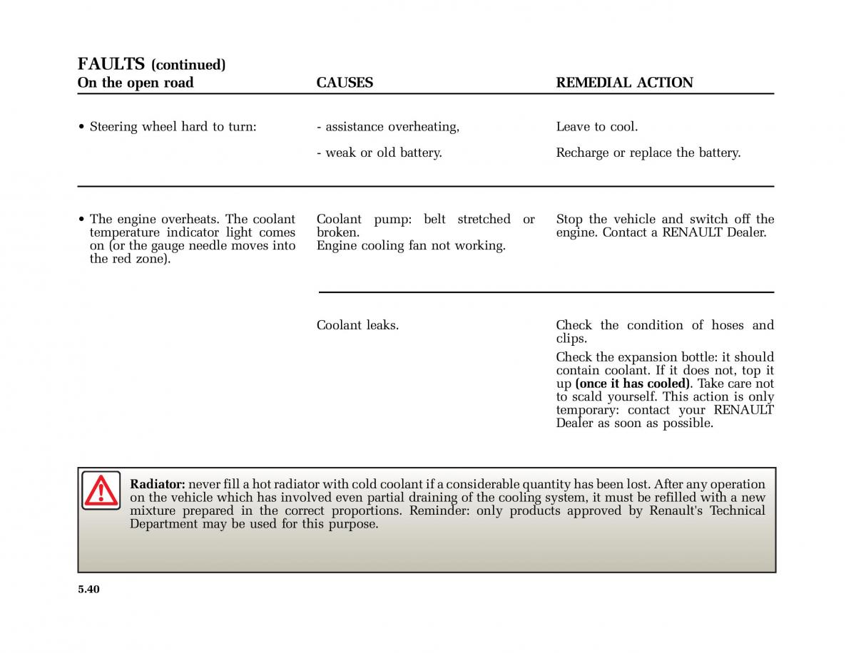 Renault Scenic II 2 owners manual / page 239