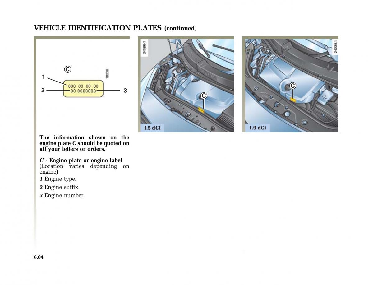 Renault Scenic II 2 owners manual / page 245