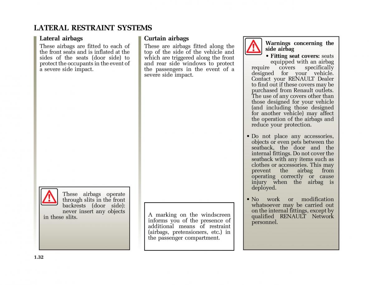 Renault Scenic II 2 owners manual / page 43