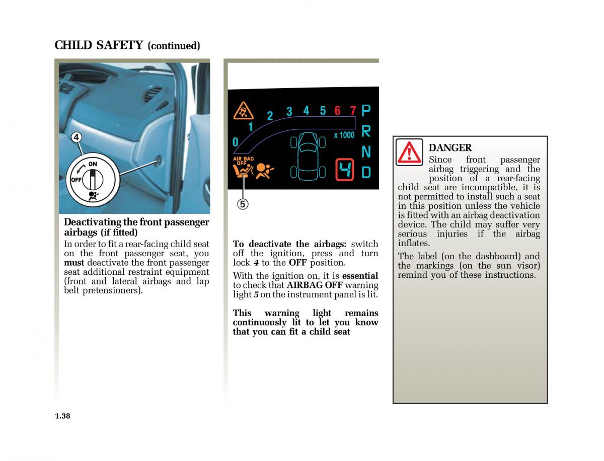 Renault Scenic II 2 owners manual / page 49