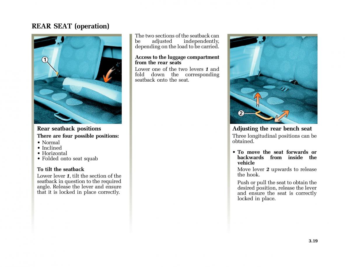 Renault Twingo I 1 owners manual / page 88