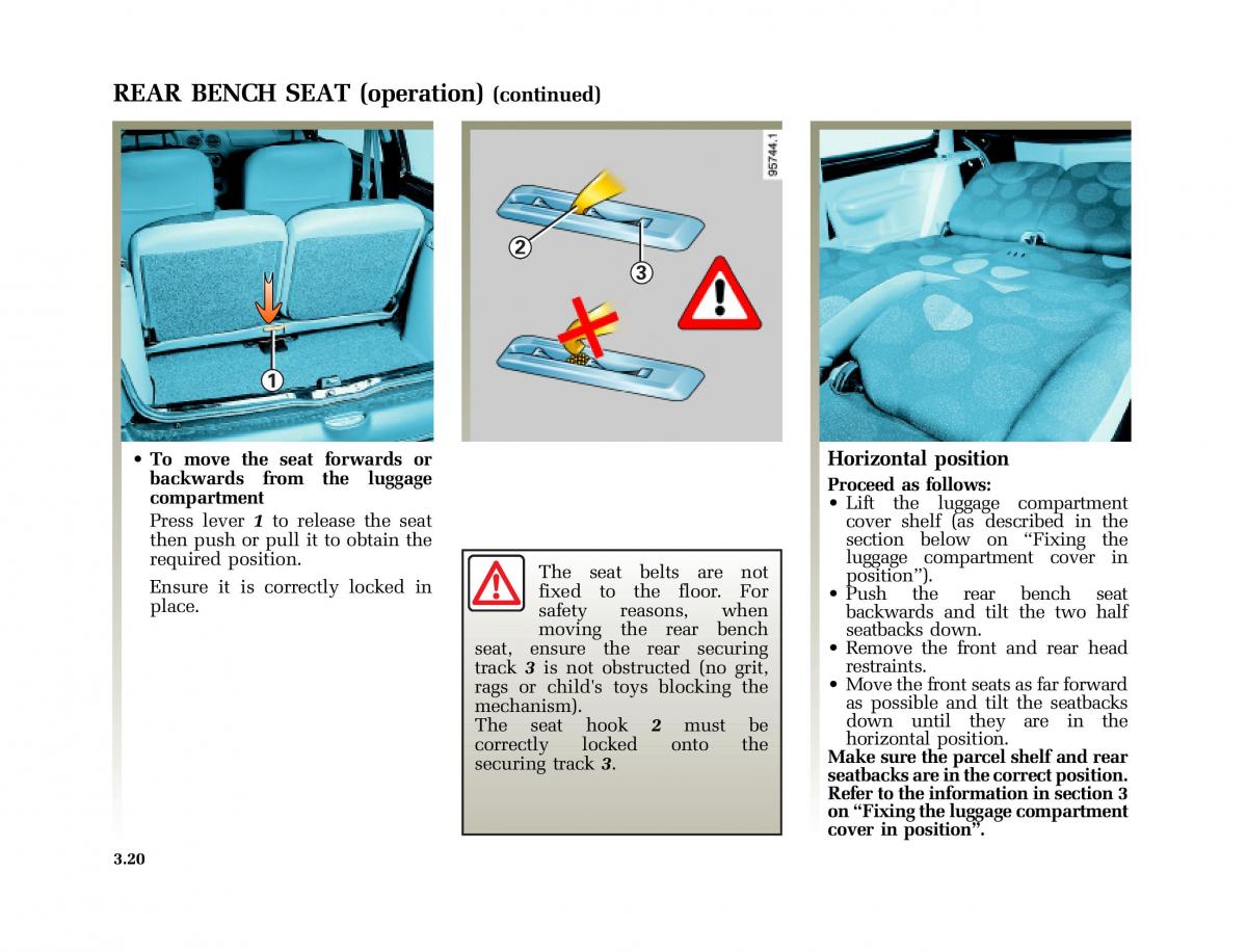 Renault Twingo I 1 owners manual / page 89