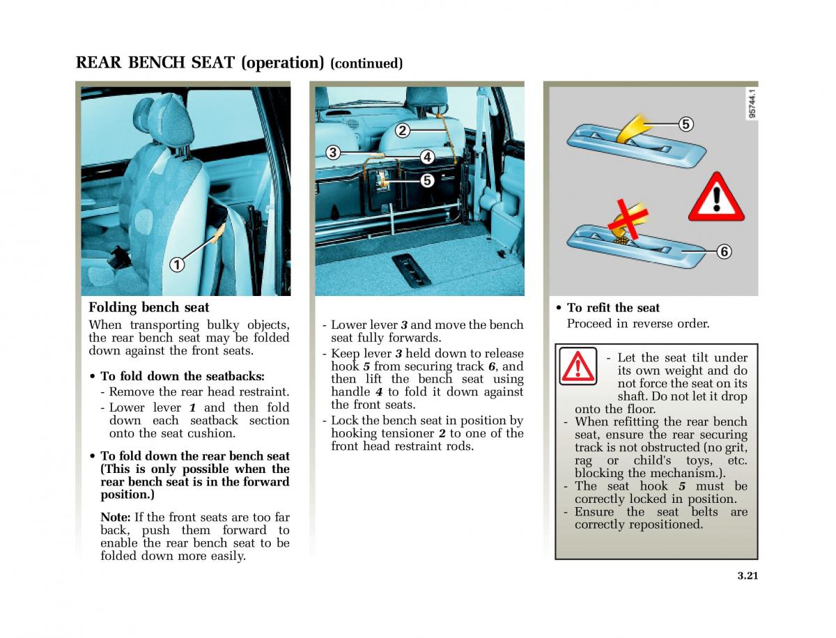 Renault Twingo I 1 owners manual / page 90