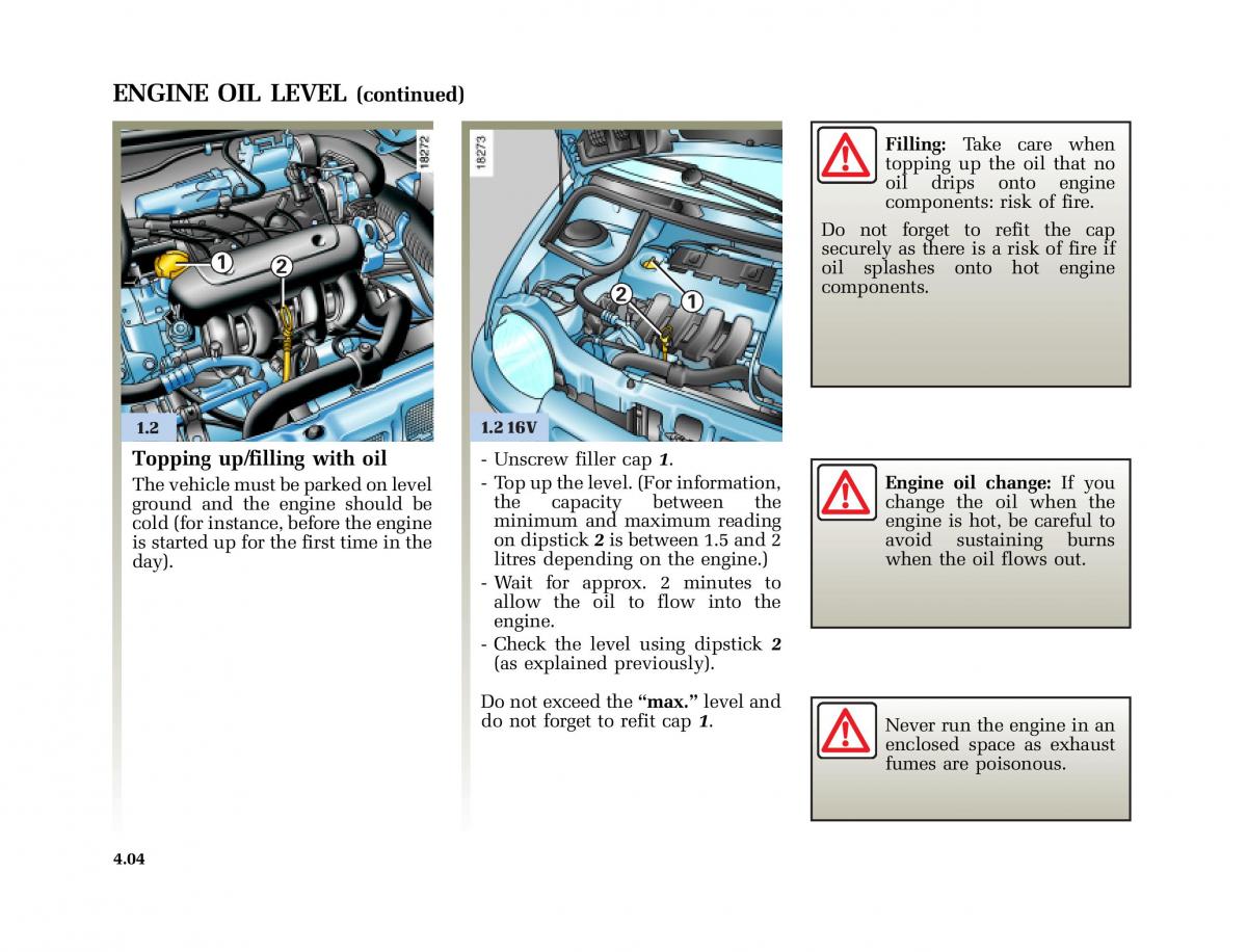 Renault Twingo I 1 owners manual / page 101