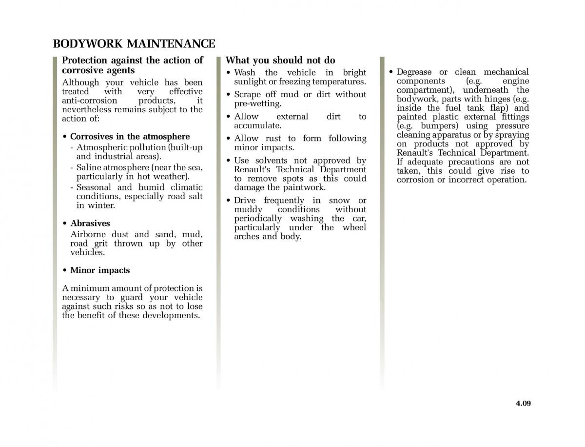 Renault Twingo I 1 owners manual / page 106