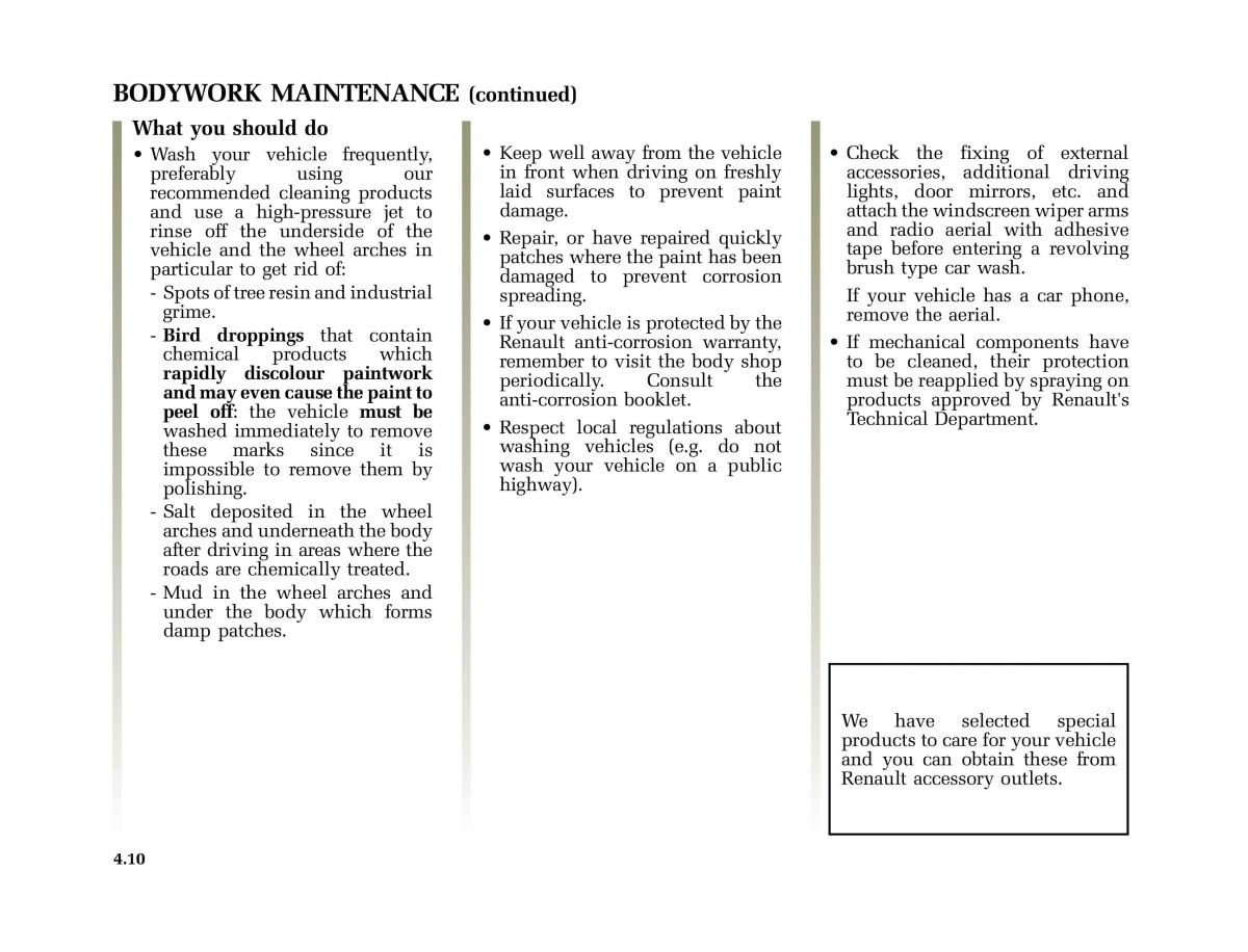 Renault Twingo I 1 owners manual / page 107