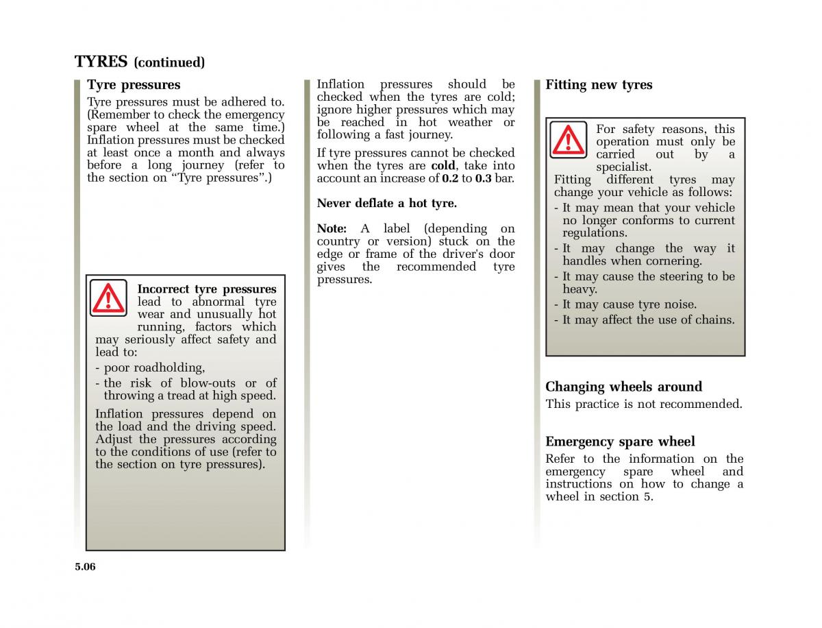 Renault Twingo I 1 owners manual / page 115