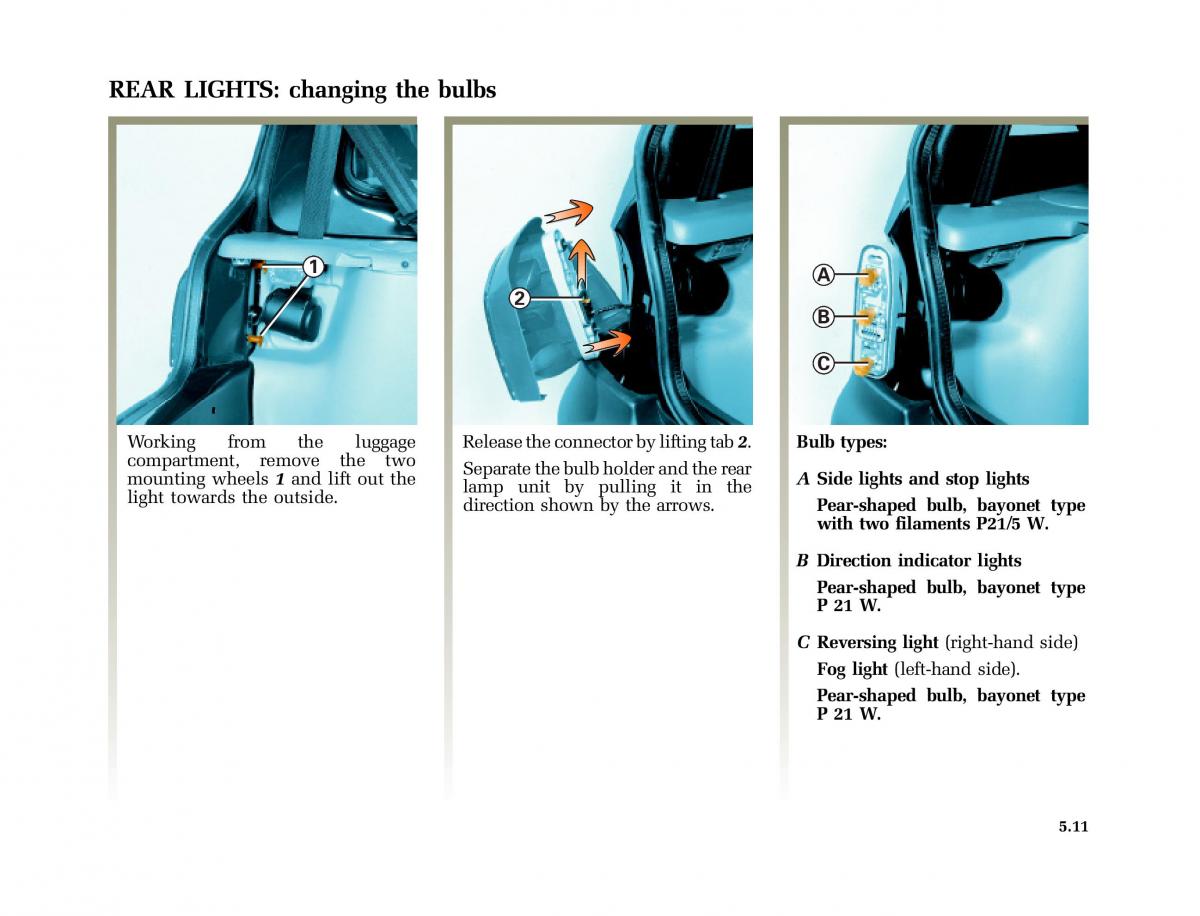 Renault Twingo I 1 owners manual / page 120