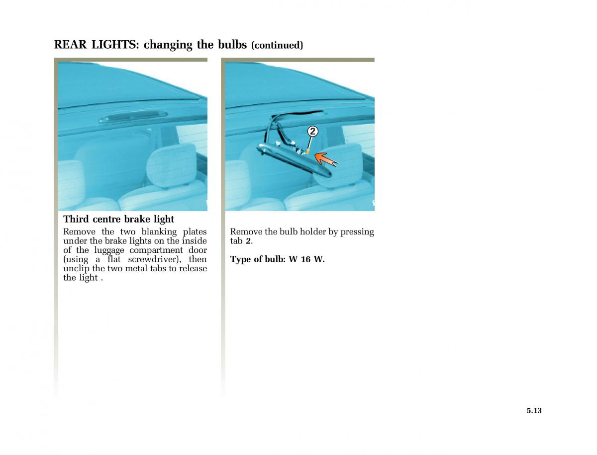 Renault Twingo I 1 owners manual / page 122