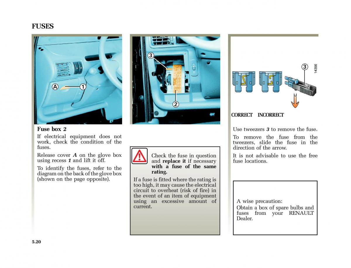 Renault Twingo I 1 owners manual / page 129