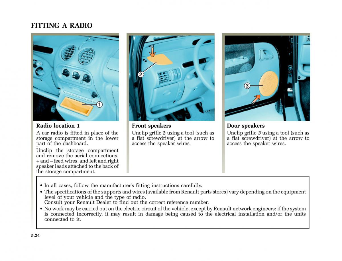 Renault Twingo I 1 owners manual / page 133