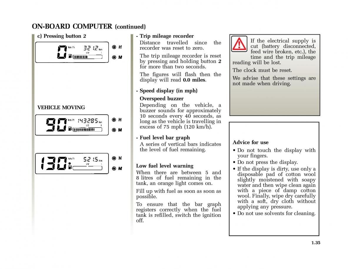 Renault Twingo I 1 owners manual / page 40