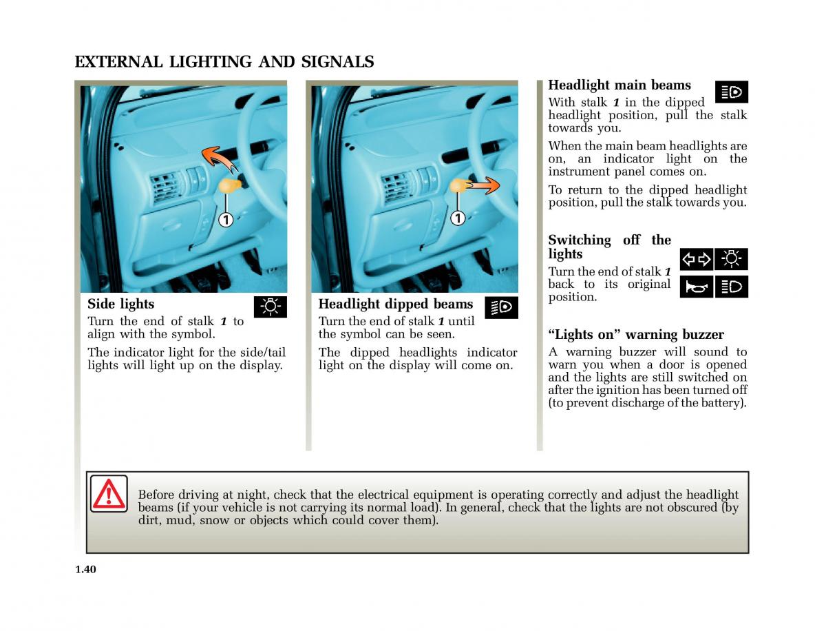 Renault Twingo I 1 owners manual / page 45