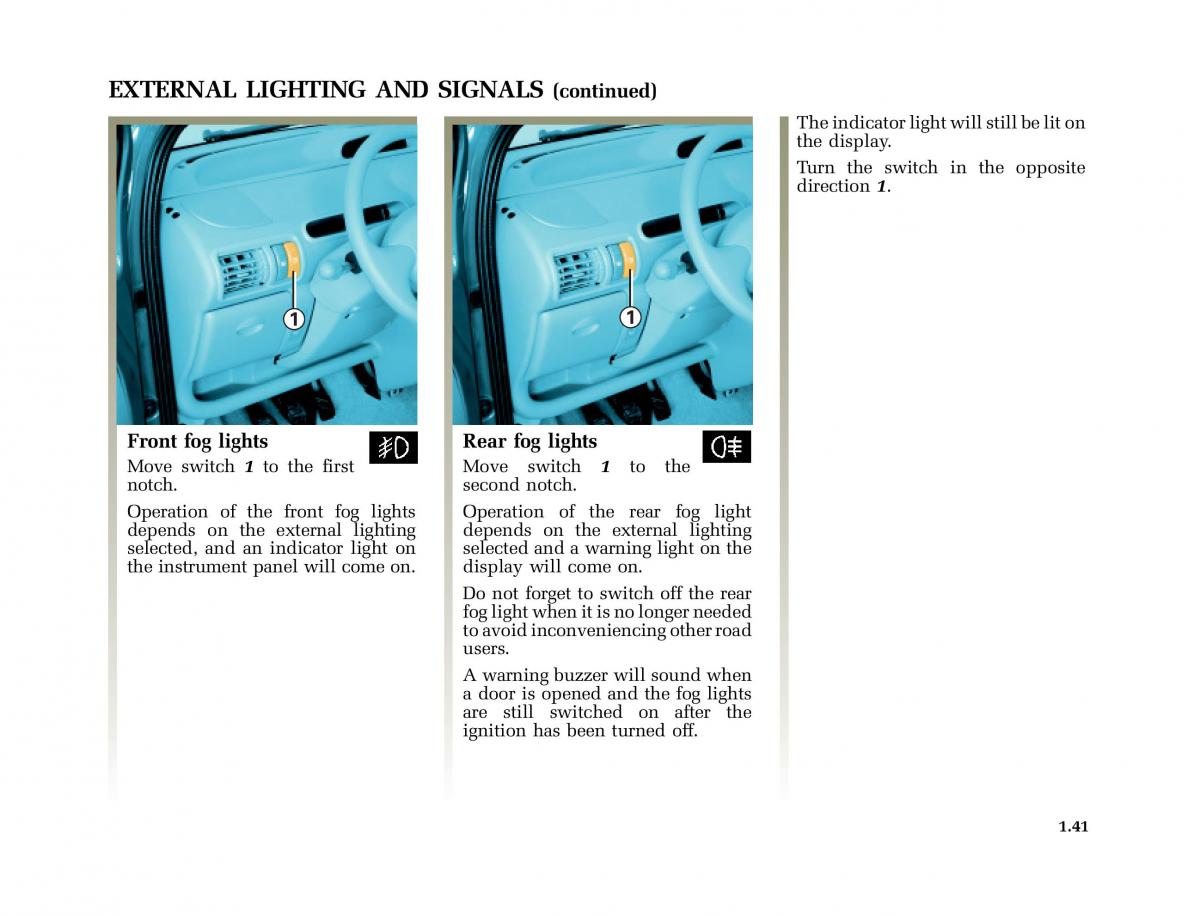 Renault Twingo I 1 owners manual / page 46