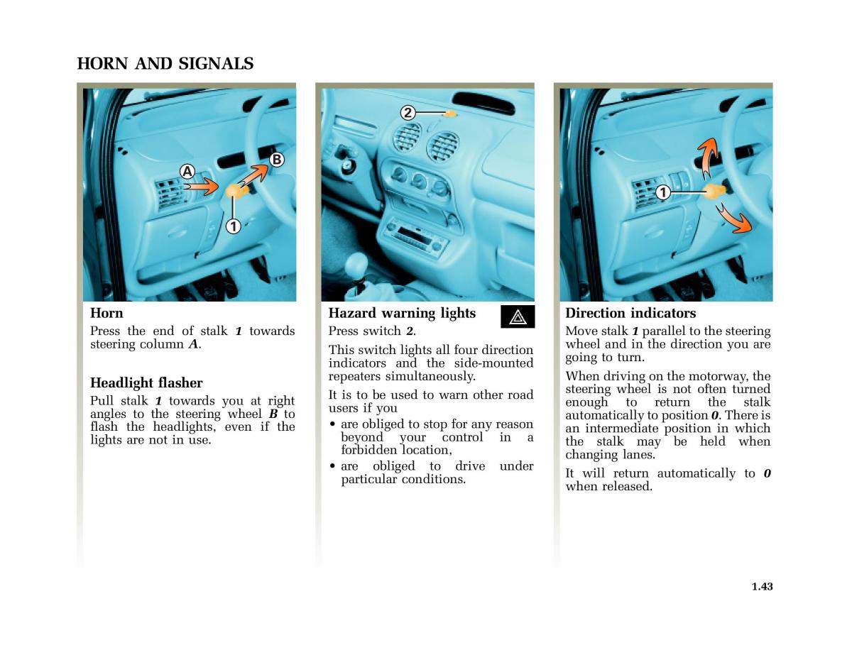 Renault Twingo I 1 owners manual / page 48