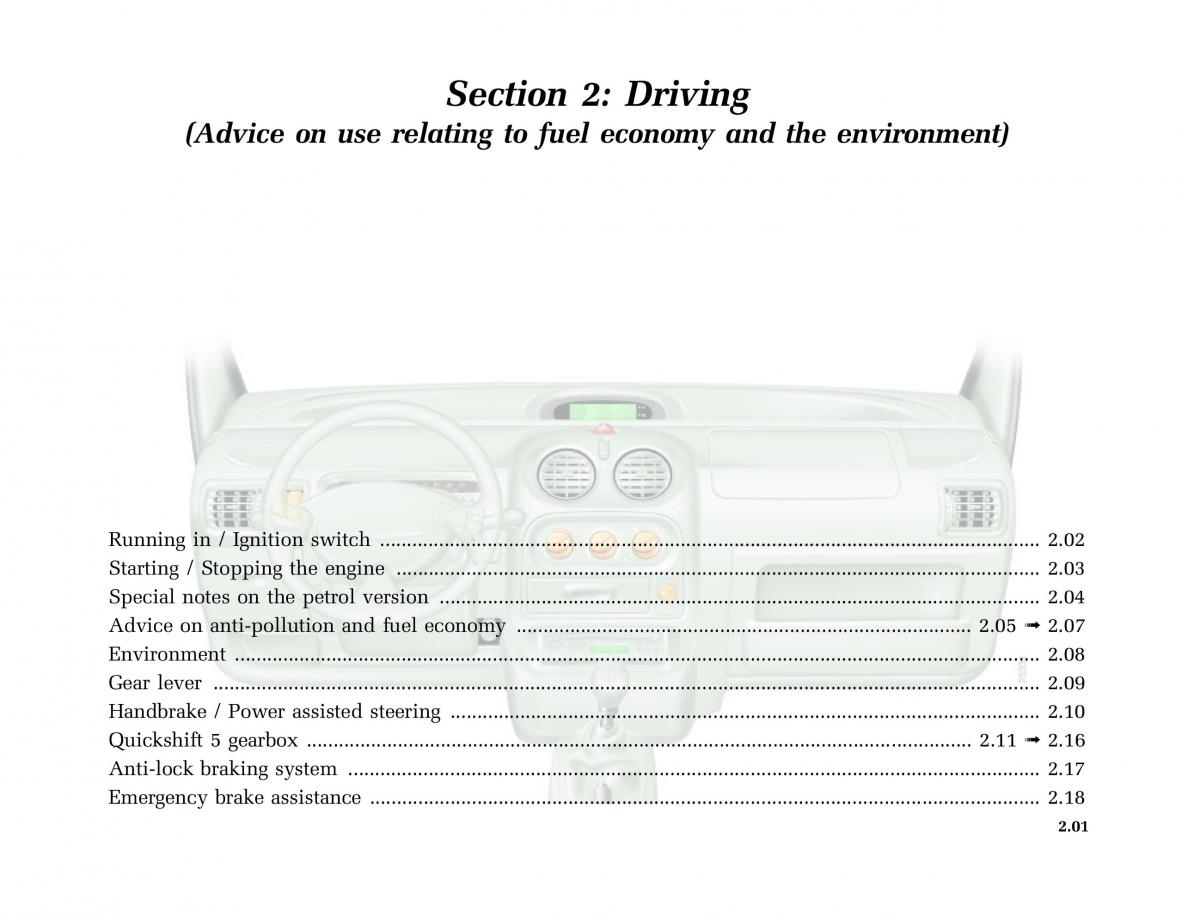 Renault Twingo I 1 owners manual / page 52