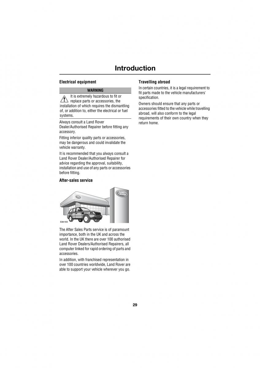 Land Rover Defender III gen owners manual / page 56