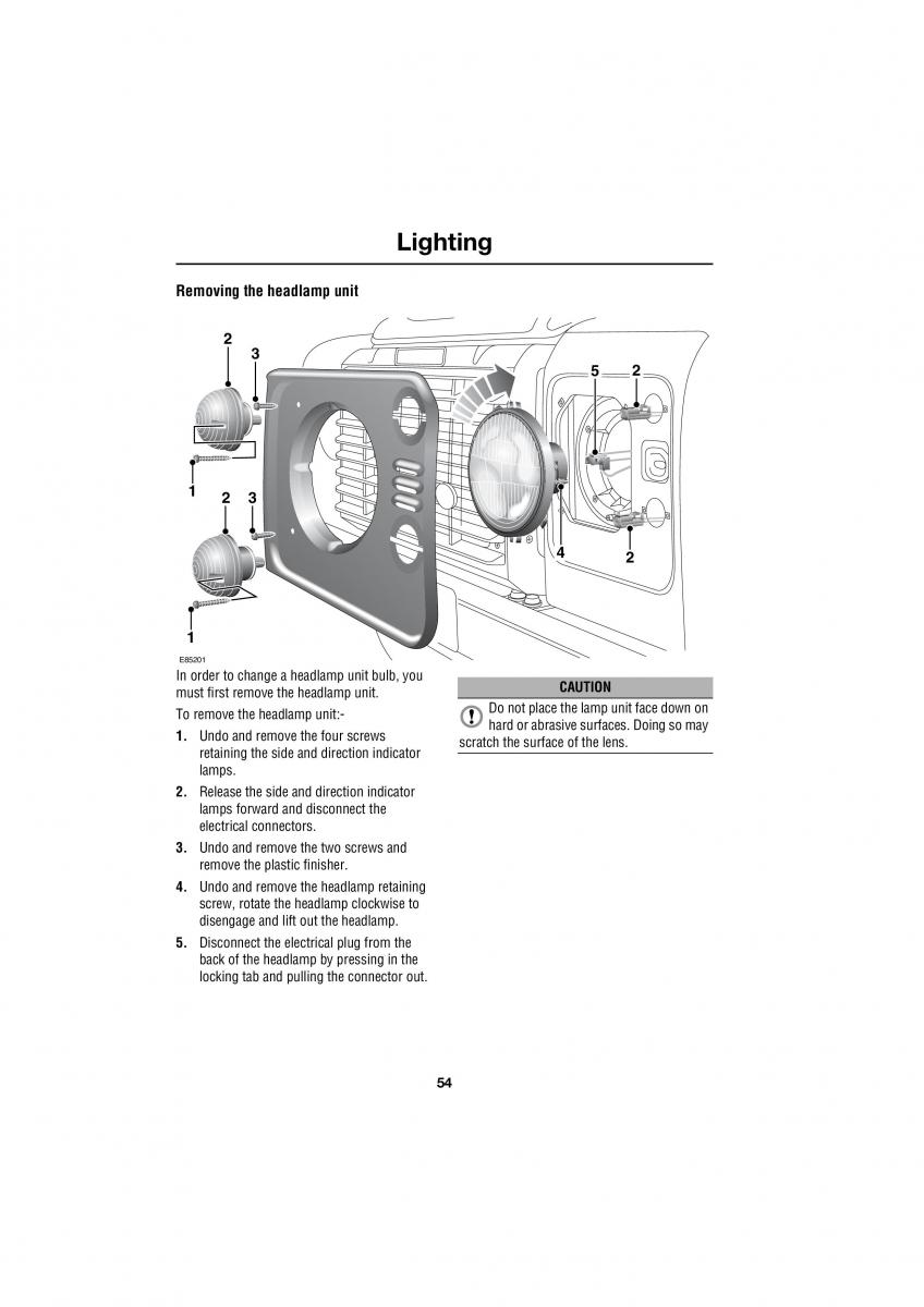 Land Rover Defender III gen owners manual / page 63