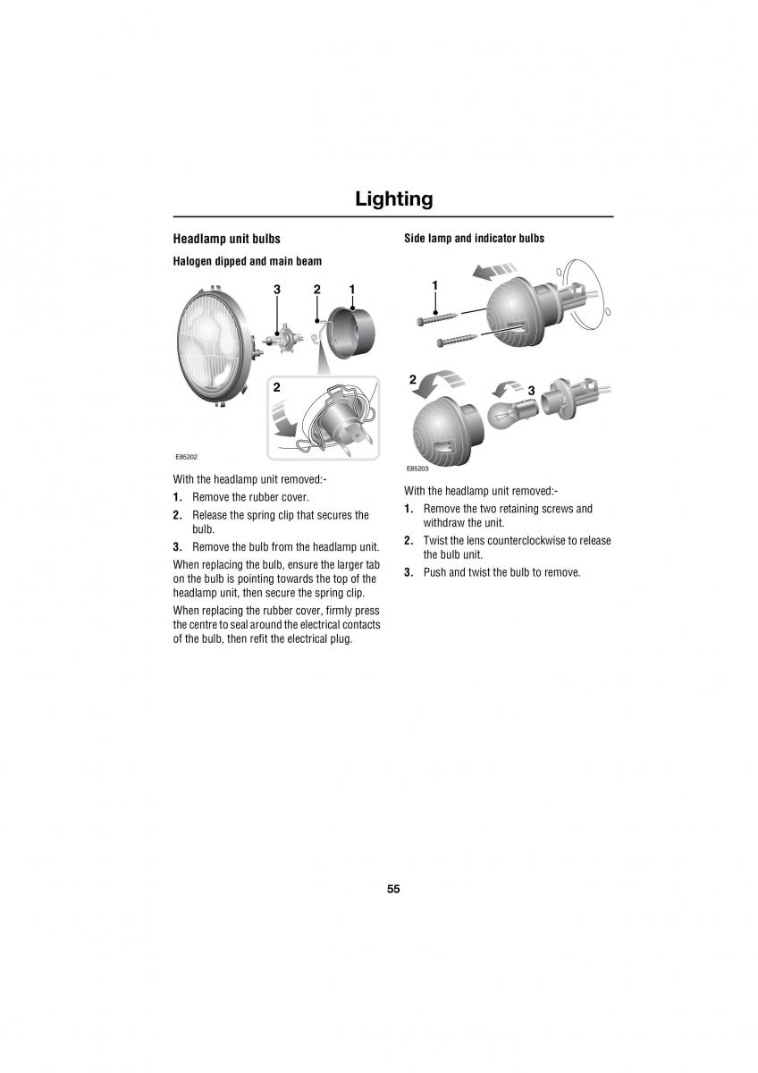 Land Rover Defender III gen owners manual / page 64